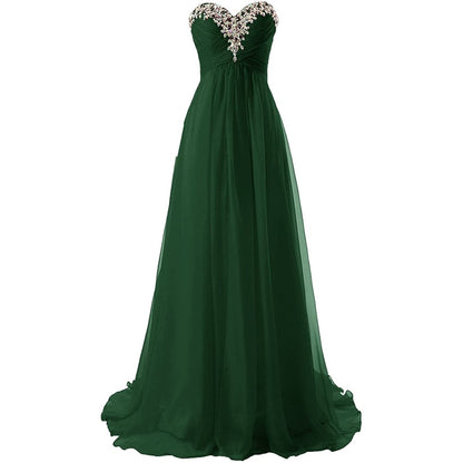 sd-hk Prom Dress Bridesmaid Dresses Long Prom Gown Chiffon Formal Evening Gowns