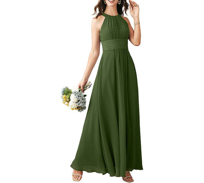 Long Chiffon Bridesmaid Dresses Wedding Party Prom Special Occasion