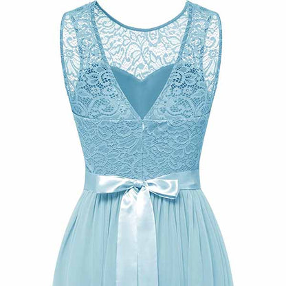 Women's Floral Lace Bridesmaid Dress A-line Swing Party Dress Short/Lo SD Dresscode & Fashiontrends Women's Floral Lace Bridesmaid Dress A-line Swing Party Dress Short/Lo SD Dresscode & Fashiontrends