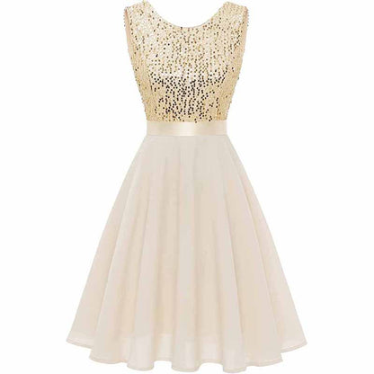 Women's Floral Lace Bridesmaid Dress A-line Swing Party Dress Short/Long Length