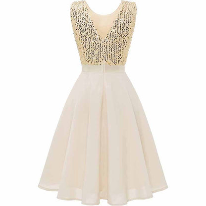 Women's Floral Lace Bridesmaid Dress A-line Swing Party Dress Short/Long Length