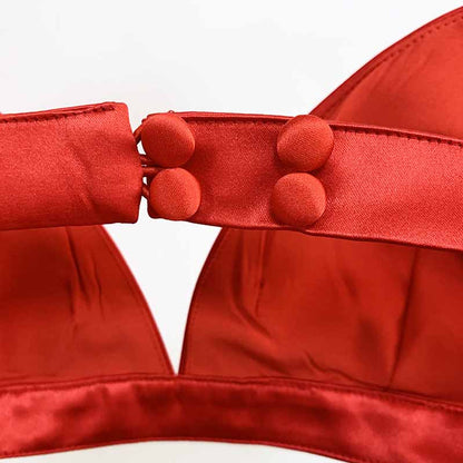 Women Red Bra+ Blazer + Red Shorts 3 Pieces Suit