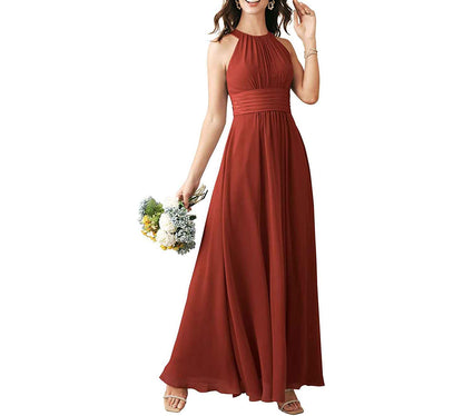 Long Chiffon Bridesmaid Dresses Wedding Party Prom Special Occasion
