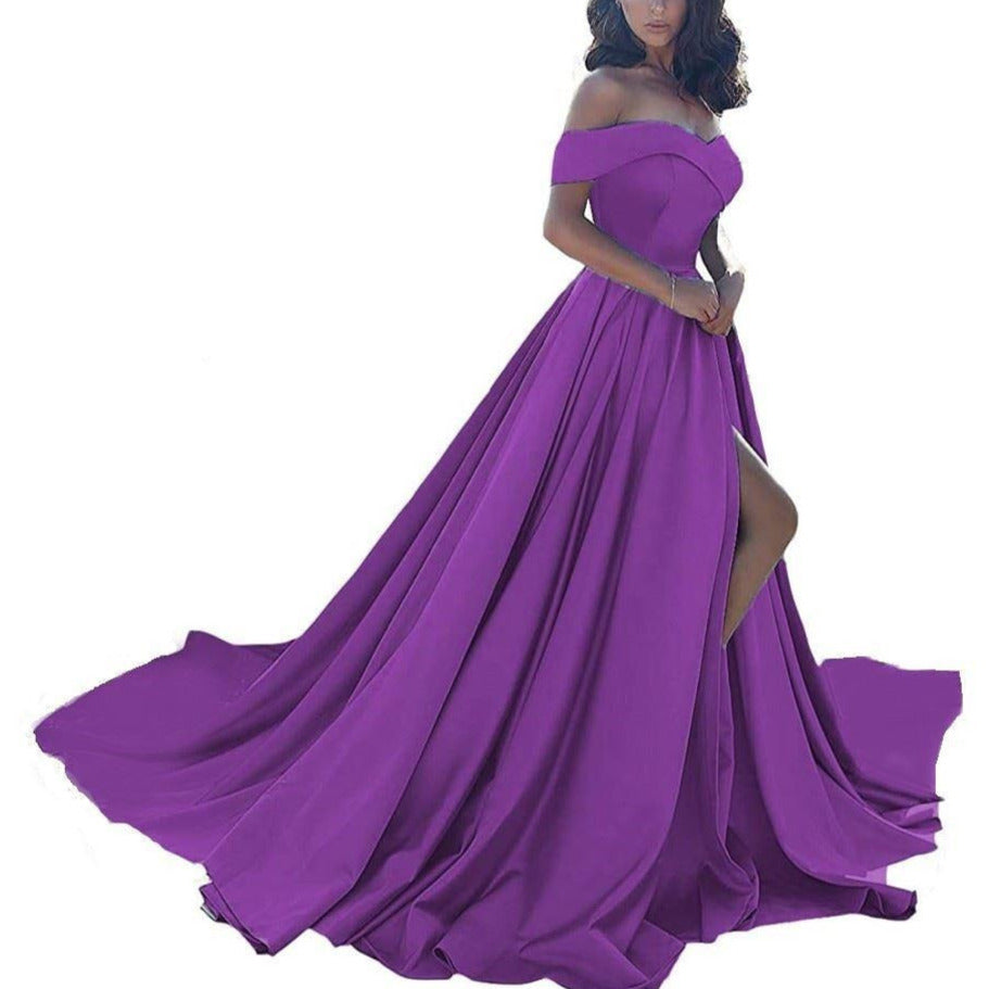 Wedding dress purple