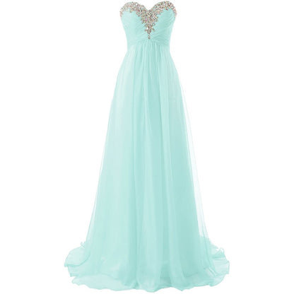 sd-hk Prom Dress Bridesmaid Dresses Long Prom Gown Chiffon Formal Evening Gowns