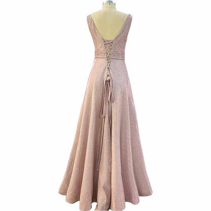 Women's Prom Dresses Formal Evening Dress Glitter Party Dress with Pockets