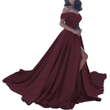Wedding dress burgundy