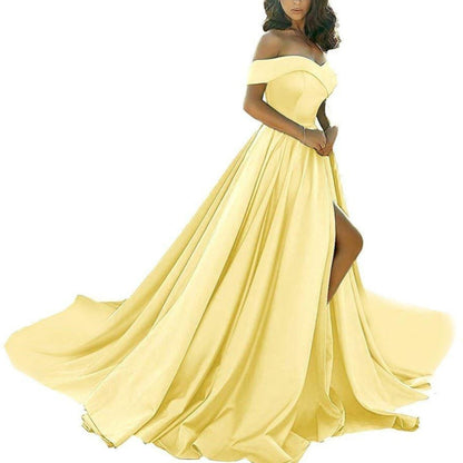 Wedding dress yellow