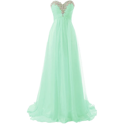 sd-hk Prom Dress Bridesmaid Dresses Long Prom Gown Chiffon Formal Evening Gowns