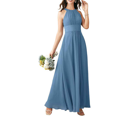Long Chiffon Bridesmaid Dresses Wedding Party Prom Special Occasion