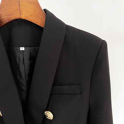 Womens Coat Long Sleeves Blazer Jackets Double Breasted Coat