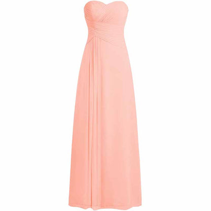 Chiffon Bridesmaid Dress Custom Prom Dress Long Evening Gowns