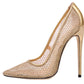 Tucomosi Women's Fashion Stiletto High Heeled Wedding Pump Shoes