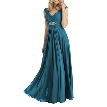 Womens Chiffon Bridesmaid Dress Ball Gown Wedding Evening Dresses