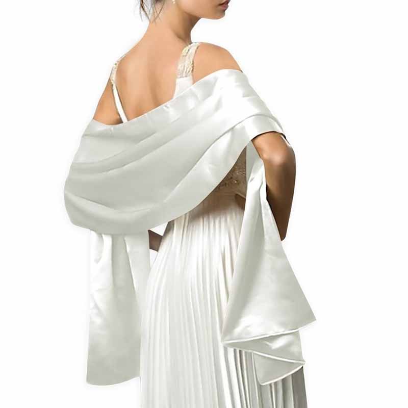 Satin Shawls for Evening Dresses Bridal Party Special Occasion