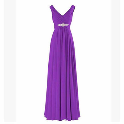 Custom Formal Dress Chiffon Bridesmaid Dress Long Maxi Dresses