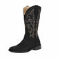 Women's Western Cowgirl Cowboy Boots Wide Calf Pointed Toe Embroidered