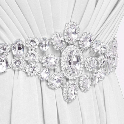 Women's Strapless Lace up Back Bridesmaid Evening Formal Maxi Dresses