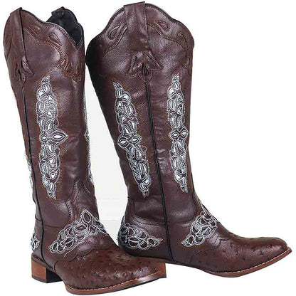 S&Dco Women's Western Cowboy Boots with Floral Design