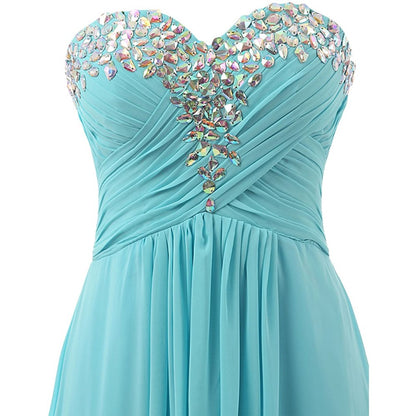 sd-hk Prom Dress Bridesmaid Dresses Long Prom Gown Chiffon Formal Evening Gowns