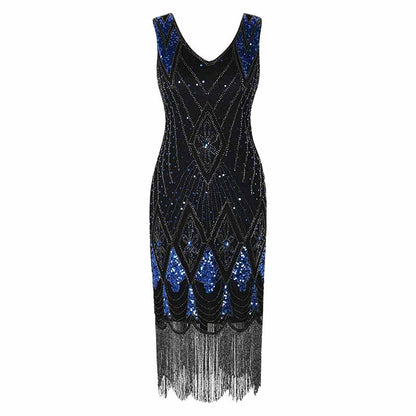 Women's 1920s Dress Sequin Art Deco Flapper Dress