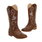 Womens Brown Western Cowgirl Cowboy Boots