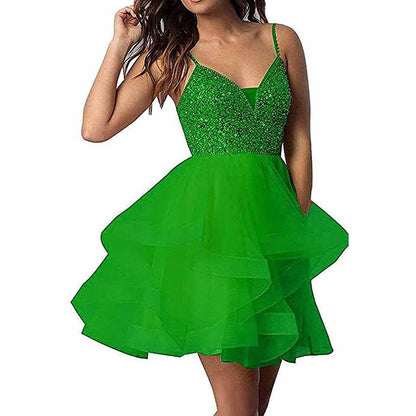 Women's Tulle Gala Prom Dress Short Homecoming Cocktail Gowns