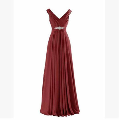 Custom Formal Dress Chiffon Bridesmaid Dress Long Maxi Dresses