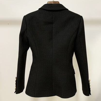 Women's Fitted Lion Buttons Fitted Jacket Formal Fashion Blazers