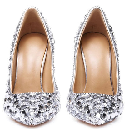 Tucomosi Sea Horse Heel Pointed Toe Wedding Shoes