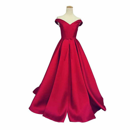 Wedding Dress Off Shoulder Long Formal Party Dress Evening Gown