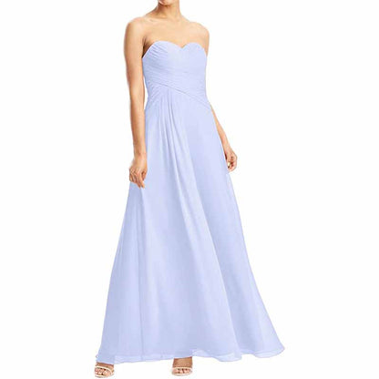 Chiffon Bridesmaid Dress Custom Prom Dress Long Evening Gowns