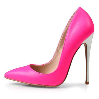 Women's High Heels Slip On Pumps Pointy Toe Stilettos