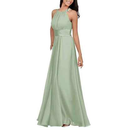 Women Chiffon Bridesmaid Dresses Long Formal Party Dress for Special Occasion