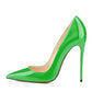Women Pumps Colored Wedding Shoes Solid Color Point Toe Stiletto
