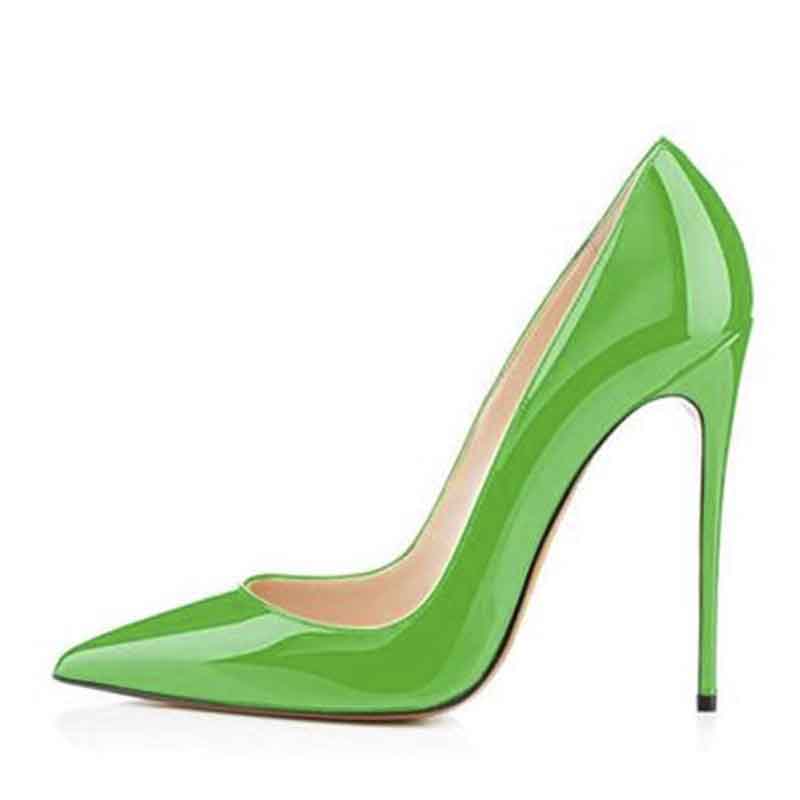 Women Pumps Colored Wedding Shoes Solid Color Point Toe Stiletto