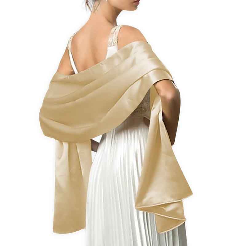 Satin Shawls for Evening Dresses Bridal Party Special Occasion