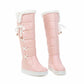 Women’s Cute Snow Boots Waterproof Winter Lace Up Boots