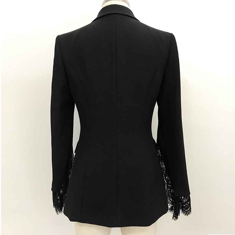 Womens Notched Lapel Pockets Button Work Office Blazer Jacket Suit – SD ...