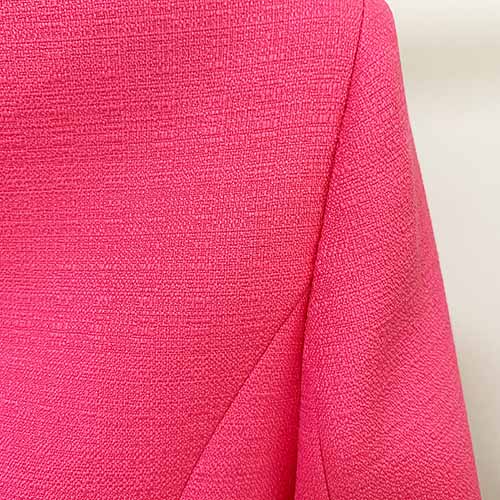 Women Rose Pink Jacket Long Sleeves Blazer Breasted Coat
