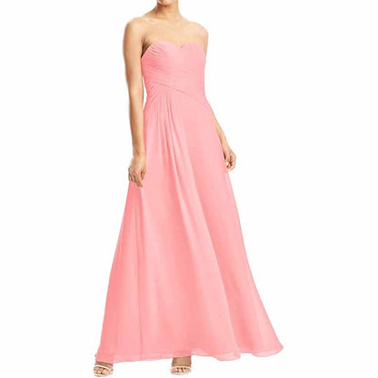 Chiffon Bridesmaid Dress Custom Prom Dress Long Evening Gowns