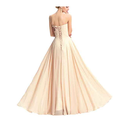 Women's Strapless Sweetheart Classic Evening Dress Ball Gown