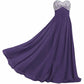 Sequin Top Chiffon Bottom Strapless Bridesmaid Dress 100 Colors Available