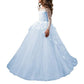sd-hk Vintage Children Dresses For Wedding Party Formal Ball Gown
