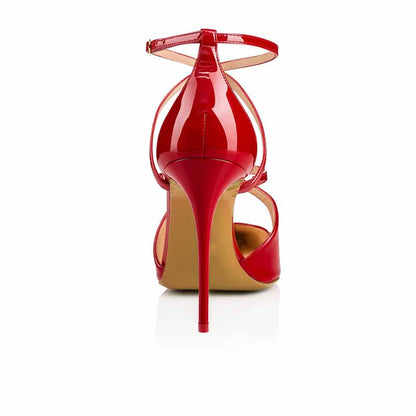 Womens High Heels Pointed Toe Pumps Crossed Strap Stilettos Bridal Shoes