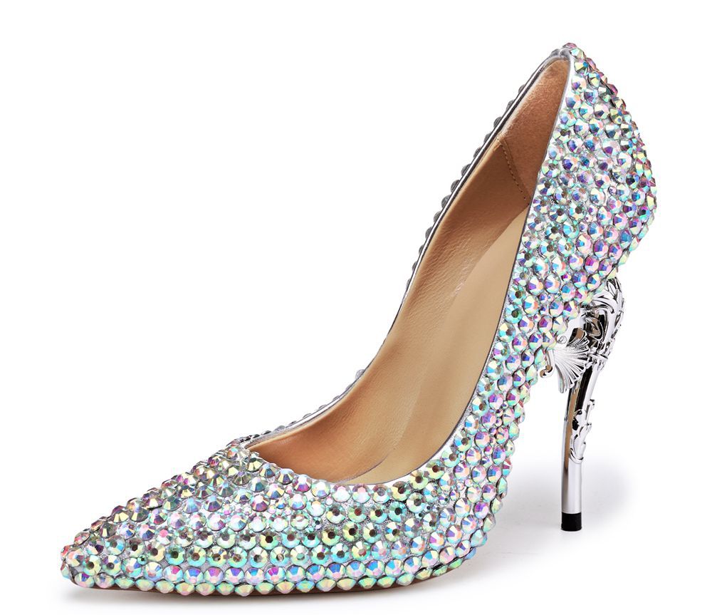 S&D co. Sea Horse Heel Sequin Wedding Shoes – SD Dresscode & Fashiontrends