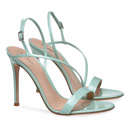 Women's open toe party shoes ankle strap stiletto heeled sandals