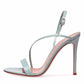 Women's open toe party shoes ankle strap stiletto heeled sandals
