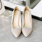 Pointed Toe Mid Heels Wedding Party Evening Dress Pumps for Women