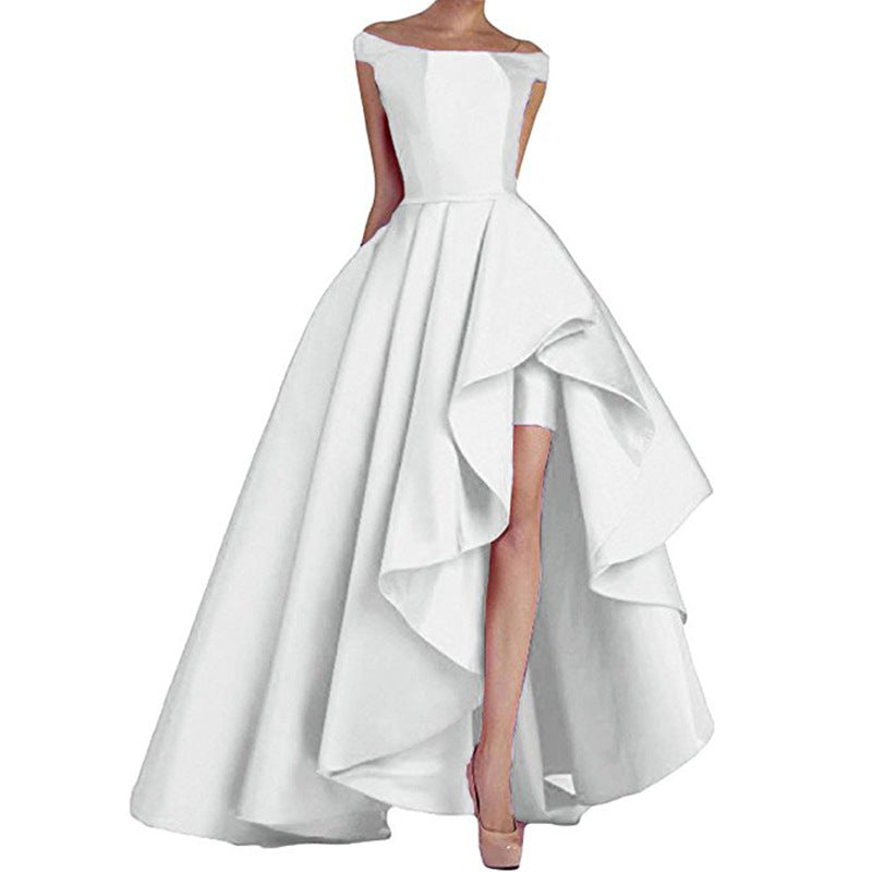 Off Shoulder Prom Dresses Long High Low Formal Gowns for Women Wedding Evening  Dress – SD Dresscode & Fashiontrends